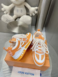 Sneakers White & Orange Skater Style 2023