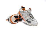 Track Sneakers White & Orange