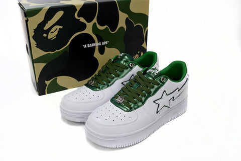 Sneakers White & Green Lines 2024