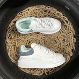 Sneakers White & Grey Velvet Back 2024