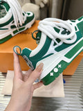 Sneakers White & Green Skater Style 2023