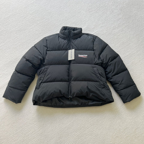 Down Jacket Black & Mini Logo 2023