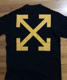 T-Shirt Black & Yellow Details 2024