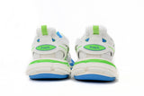 Track Sneakers White Green & Blue