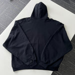 Hoodie Black & Embroidered Up-Side Down Logo 2023