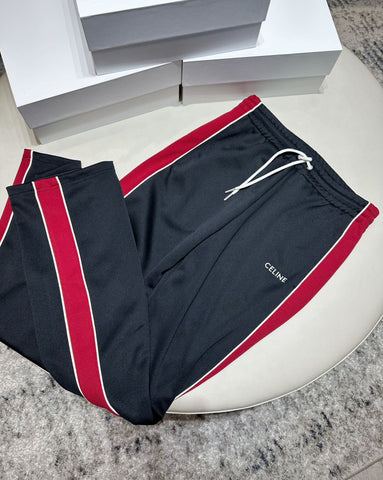 Tracksuit Pants Black & Red 2024