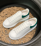 Sneakers White & Green Velvet 2024