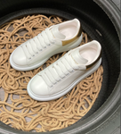 Sneakers White & Leather Gold Back 2024