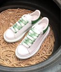 Sneakers White & Green Leather Back 2024