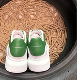 Sneakers White & Green Leather Back 2024