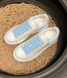 Sneakers White & Light Blue Outline 2024