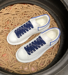 Sneakers White & Dark Blue Outline 2024