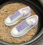 Sneakers White & Light Purple Outline 2024