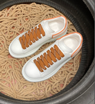 Sneakers White & Brown Outline 2024