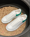 Sneakers White & Rubber Style Back Green 2024