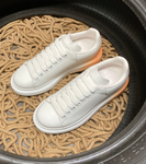 Sneakers White & Orange Back Spray Paint 2024