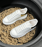 Sneakers White & Shiny Gold Back 2024