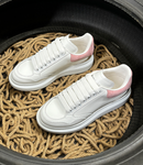 Sneakers White Silver & Pink Velvet 2024