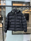 Down Jacket Black & Hood Logo 2024