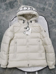 Down Jacket White & Hood Logo 2024