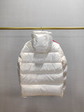 Down Jacket White & Stripe Arms 2024