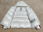 Down Jacket White & Stripe Arms 2024