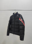 Down Jacket Black & Stripe Arm Logo 2024