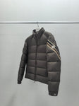 Down Jacket Brown & Stripe Arm Logo 2024