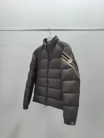 Down Jacket Brown & Stripe Arm Logo 2024