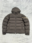 Down Jacket Brown & Stripe Arm Logo 2024