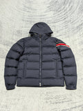 Down Jacket Dark Blue & Stripe Arm Logo 2024