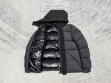 Down Jacket Grey & Big Vertical Logo 2024