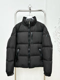 Down Jacket Black & Leather Details 2024