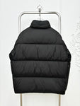 Down Jacket Black & Leather Details 2024