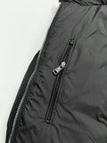 Down Jacket Black & Leather Details 2024