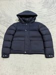 Down Jacket Blue & Leather Logo 2024