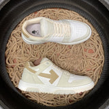 Sneakers White & Brown Details 2024