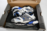 Track Sneakers White Grey & Blue