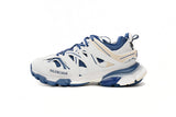 Track Sneakers White Blue & Cream