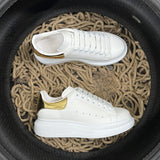 Sneakers White & Shiny Gold Back 2024