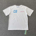 T-Shirt Collab White & Blue Spray Paint