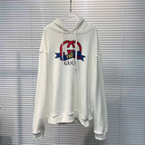 Hoodie White & Red Logo 2023