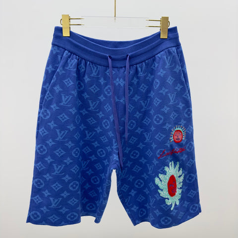 Shorts Monogram Full Blue Collab