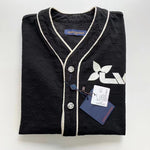 Shirt Black Baseball Style Monogram