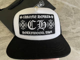 Hat White & Embroidered Logo