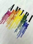 T-Shirt Drip Paint Style White 2023