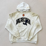 White Hoodie Embroidered Logos 2023