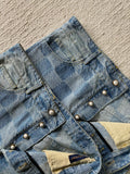 Jeans Blue Square Style 2024