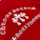 Crewneck Red & Embroidered Logo 2024