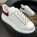 Sneakers White & Velvet Bordeaux 2024